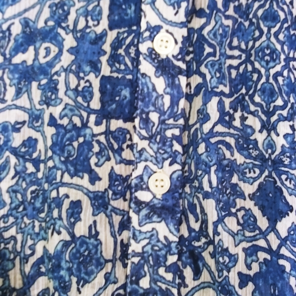 Joe Fresh Sheer Blue Blouse🌠5 for $20🌠 - Picture 5 of 6
